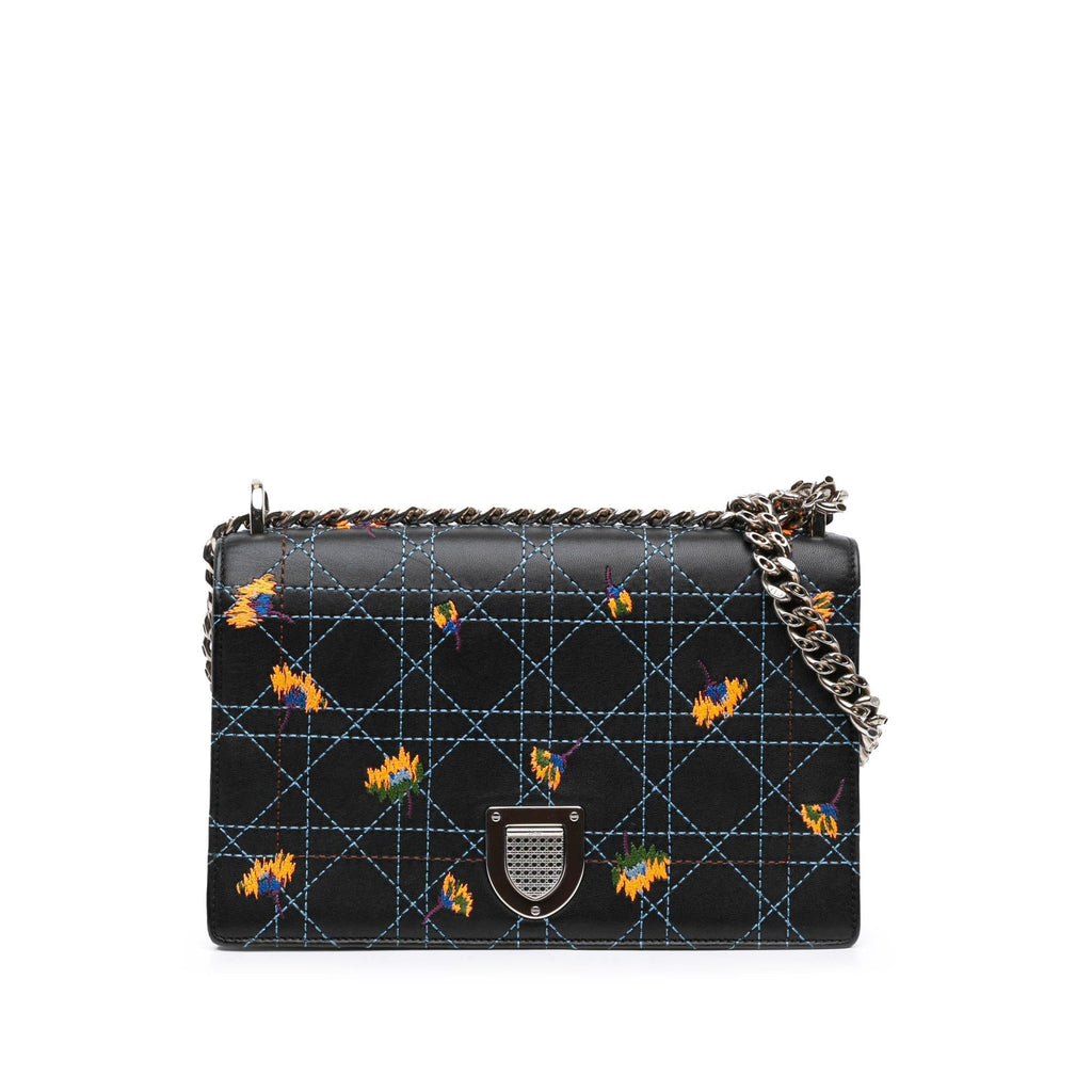 Dior Medium Embroidered Calfskin Diorama Flap