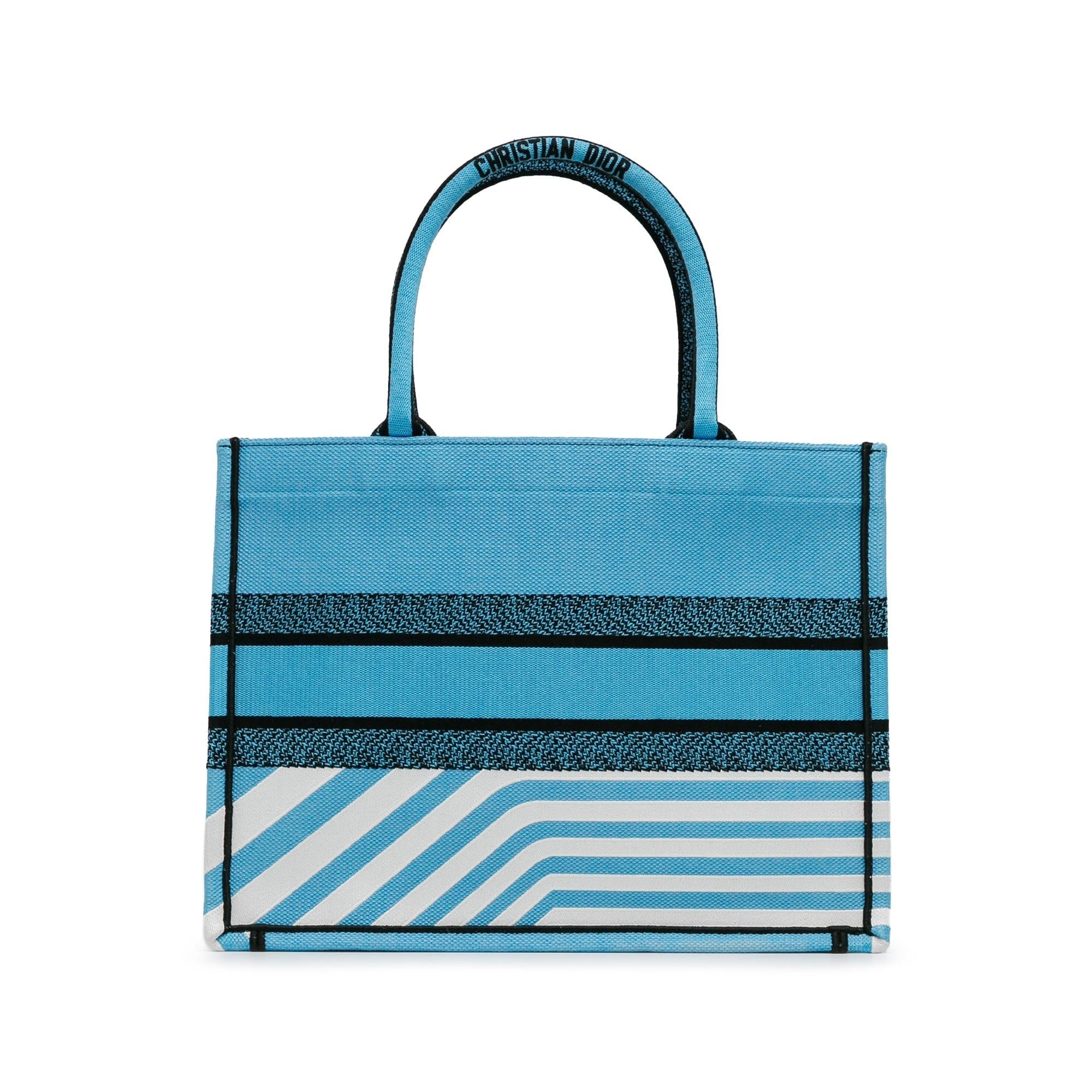 Dior Medium Embroidered Canvas Zebra D Jungle Pop Book Tote