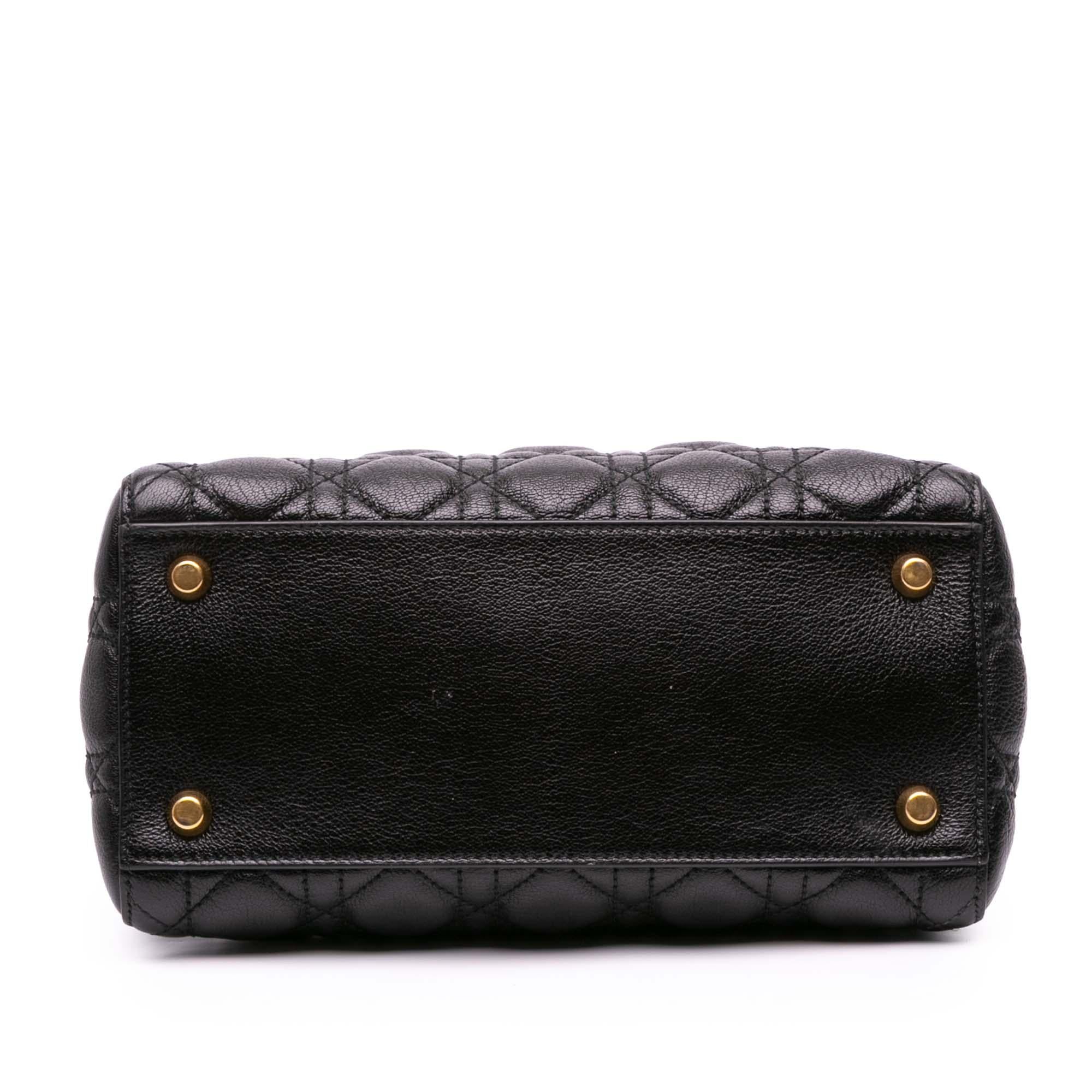 Dior Medium Grained Calfskin Cannage Supple Lady Dior
