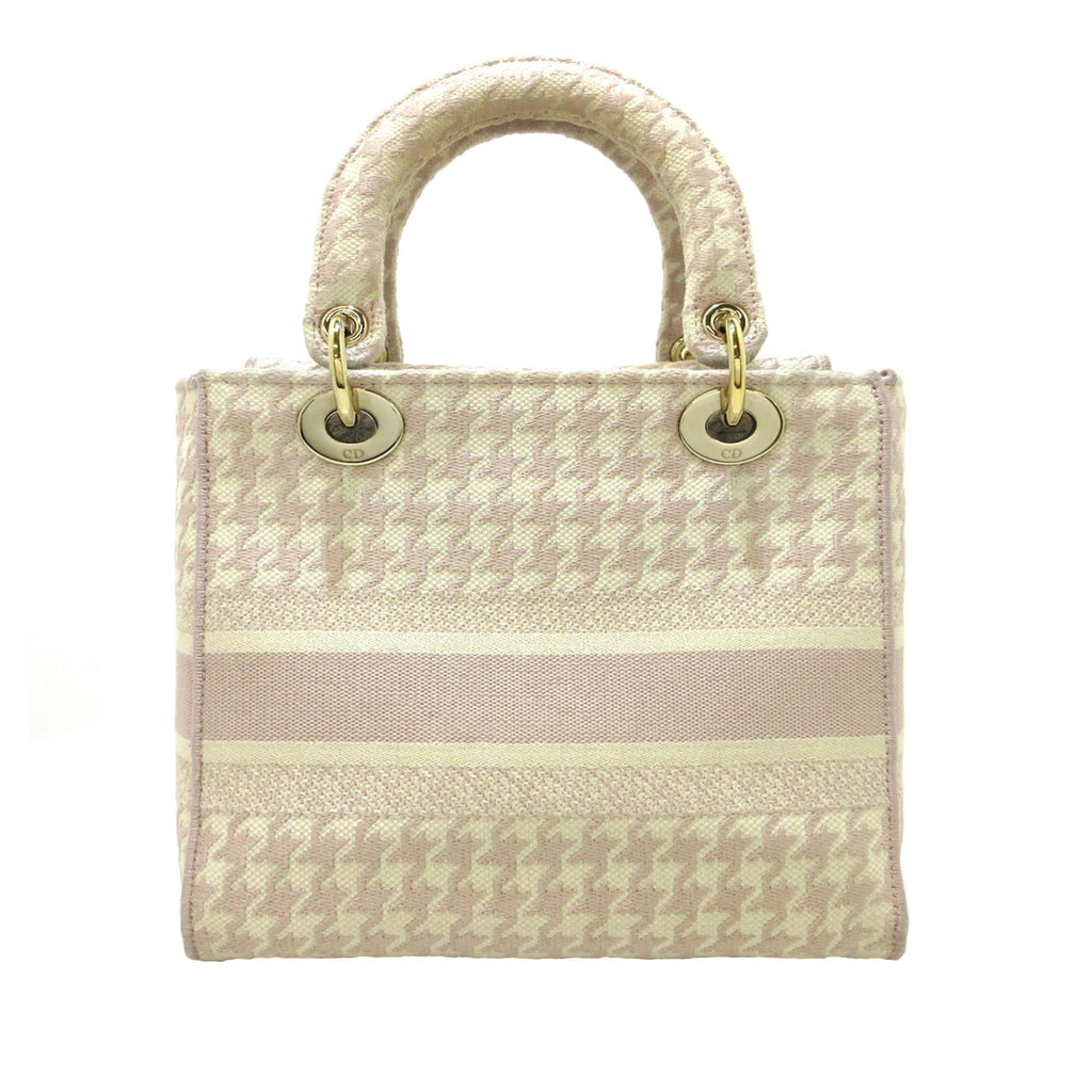 Dior Medium Houndstooth Lady D Lite (SHG-AAr8U6)