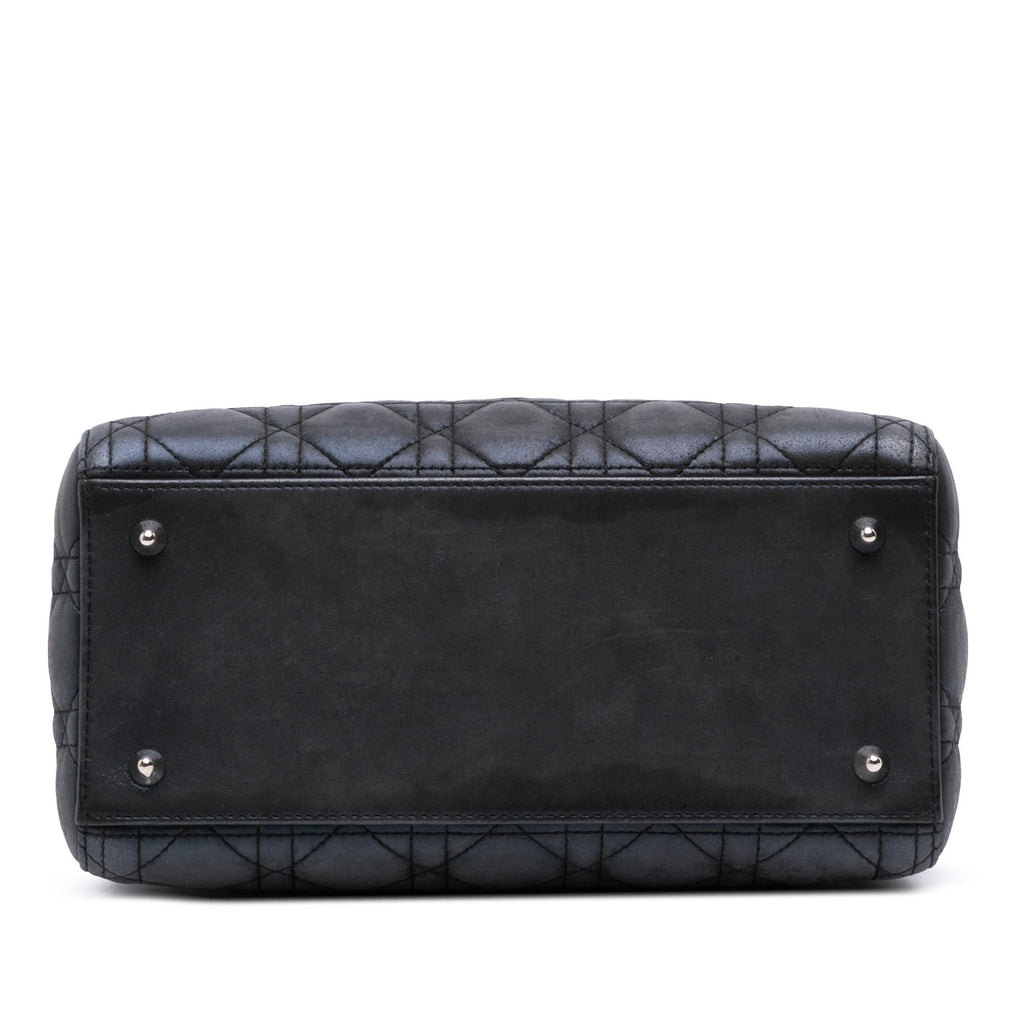 Dior Medium Iridescent Lambskin Cannage Lady Dior