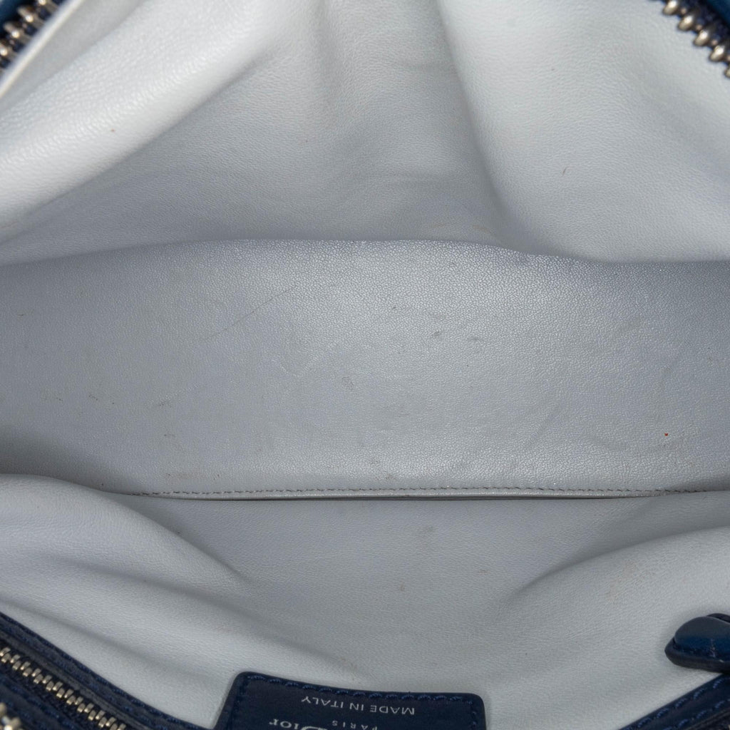 Dior Medium Lambskin And Tweed Cannage Lady Dior