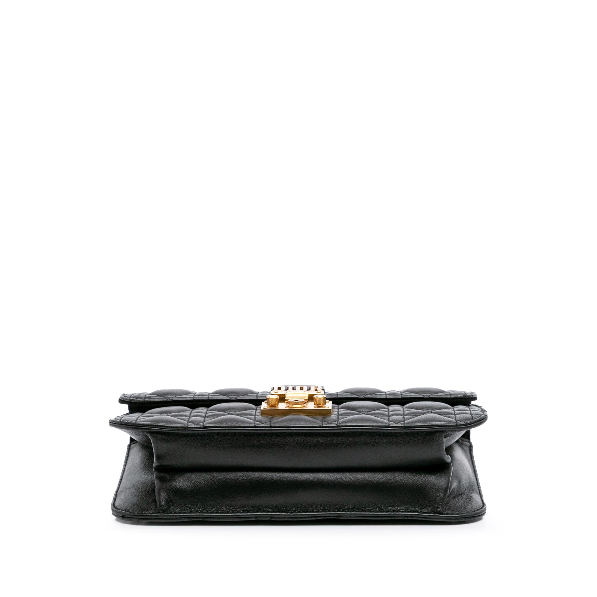 Dior Medium Lambskin Cannage DiorAddict Flap
