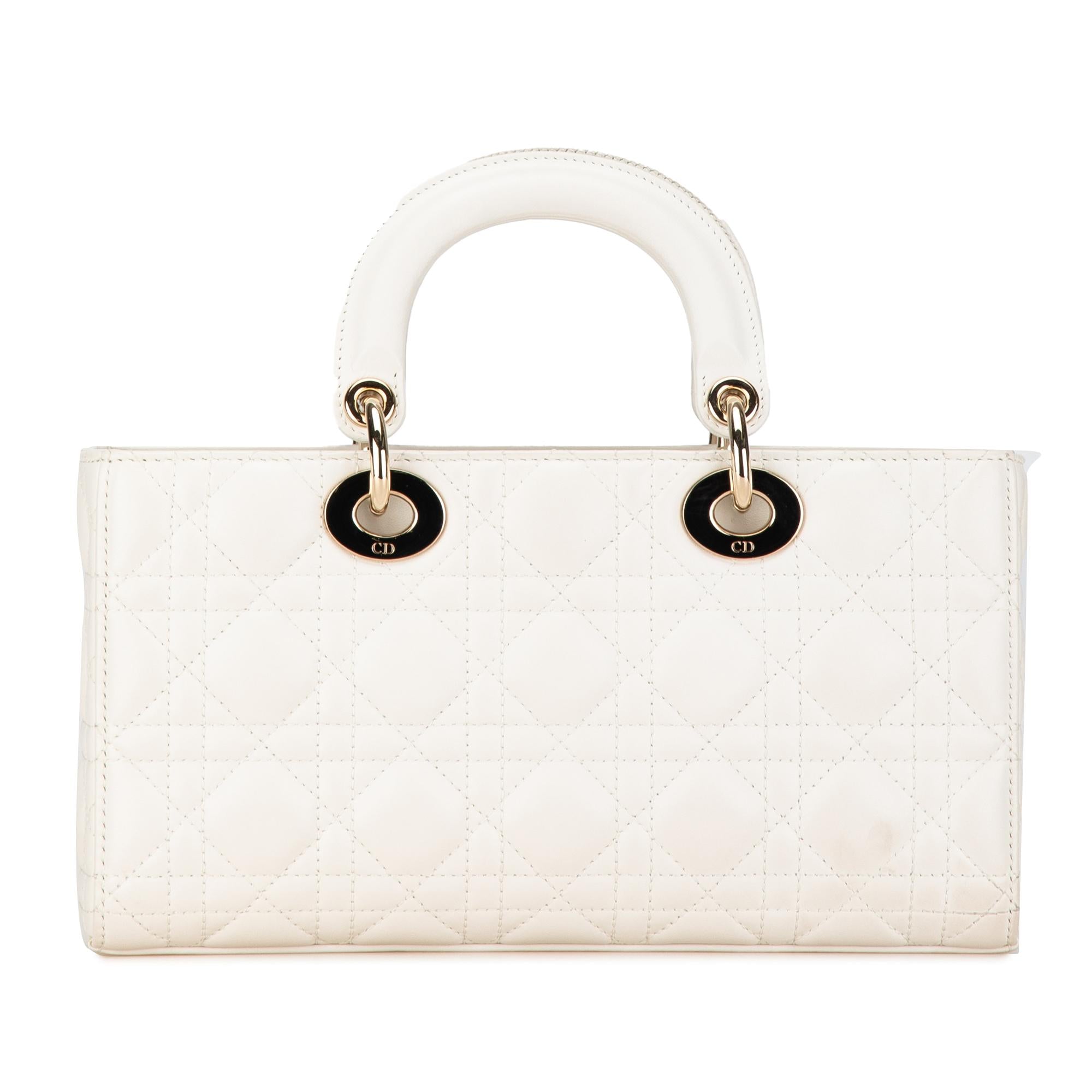 Dior Medium Lambskin Cannage Lady D-Joy (SHG-xbjwev)