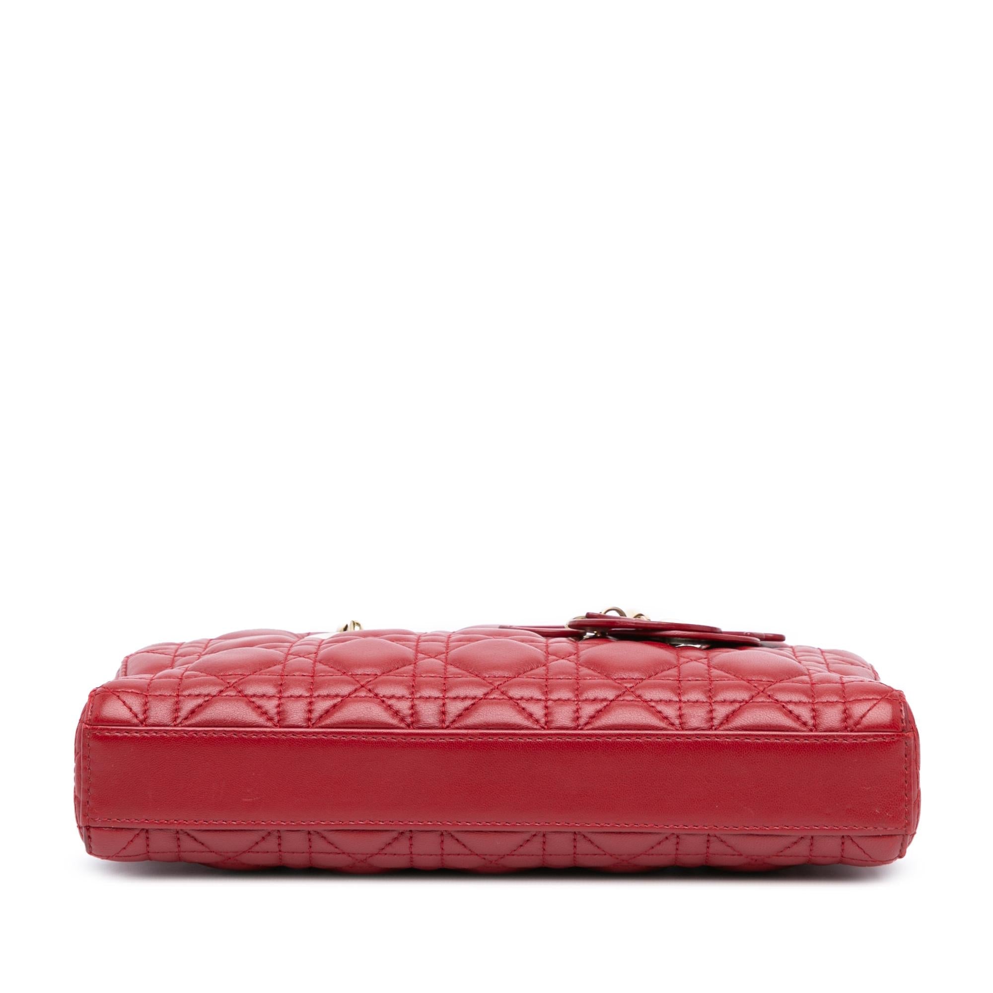 Dior Medium Lambskin Cannage Lady D Joy