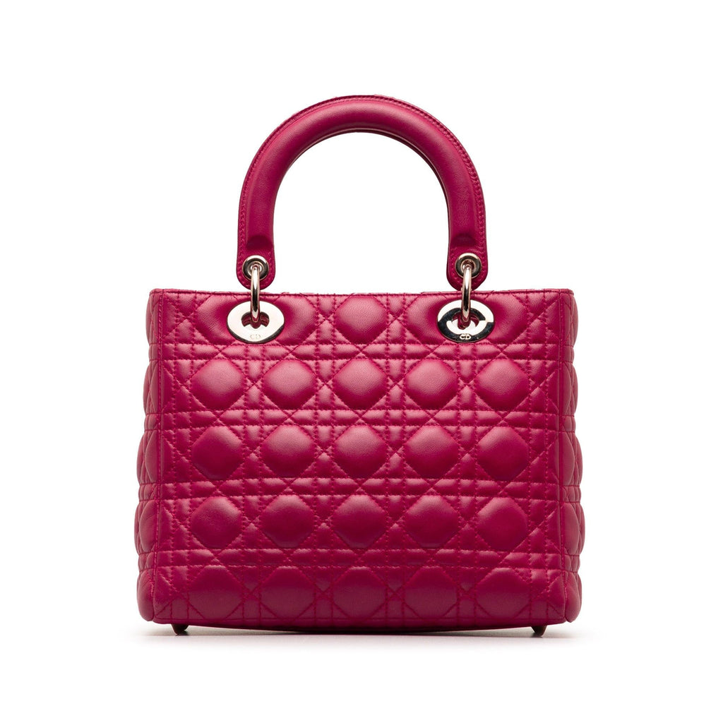 Dior Medium Lambskin Cannage Lady Dior (SHG-b9mFbY)