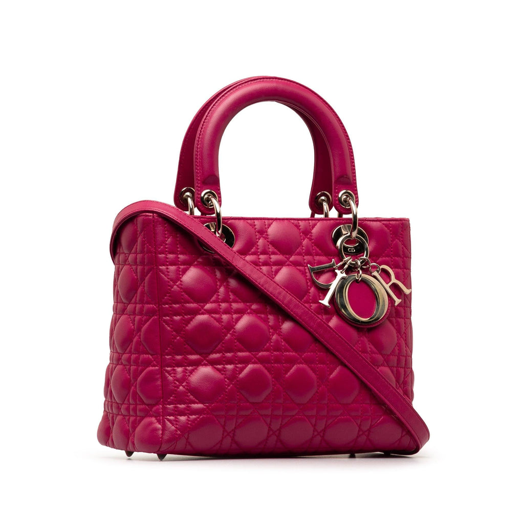 Dior Medium Lambskin Cannage Lady Dior (SHG-b9mFbY)