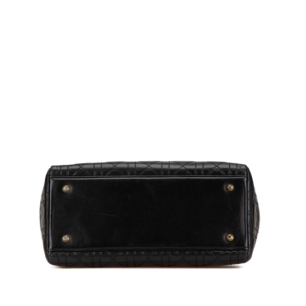 Dior Medium Lambskin Cannage Lady Dior