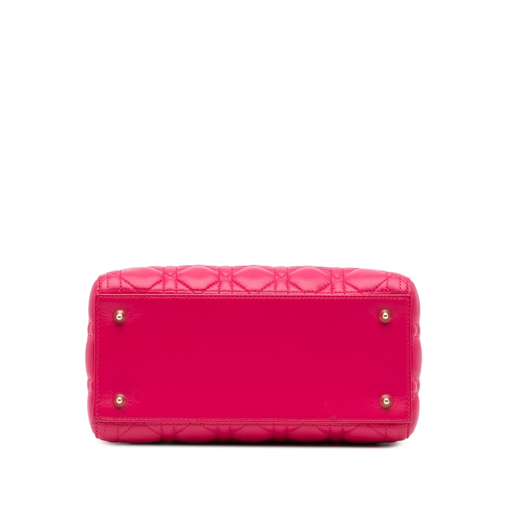 Dior Medium Lambskin Cannage Lady Dior