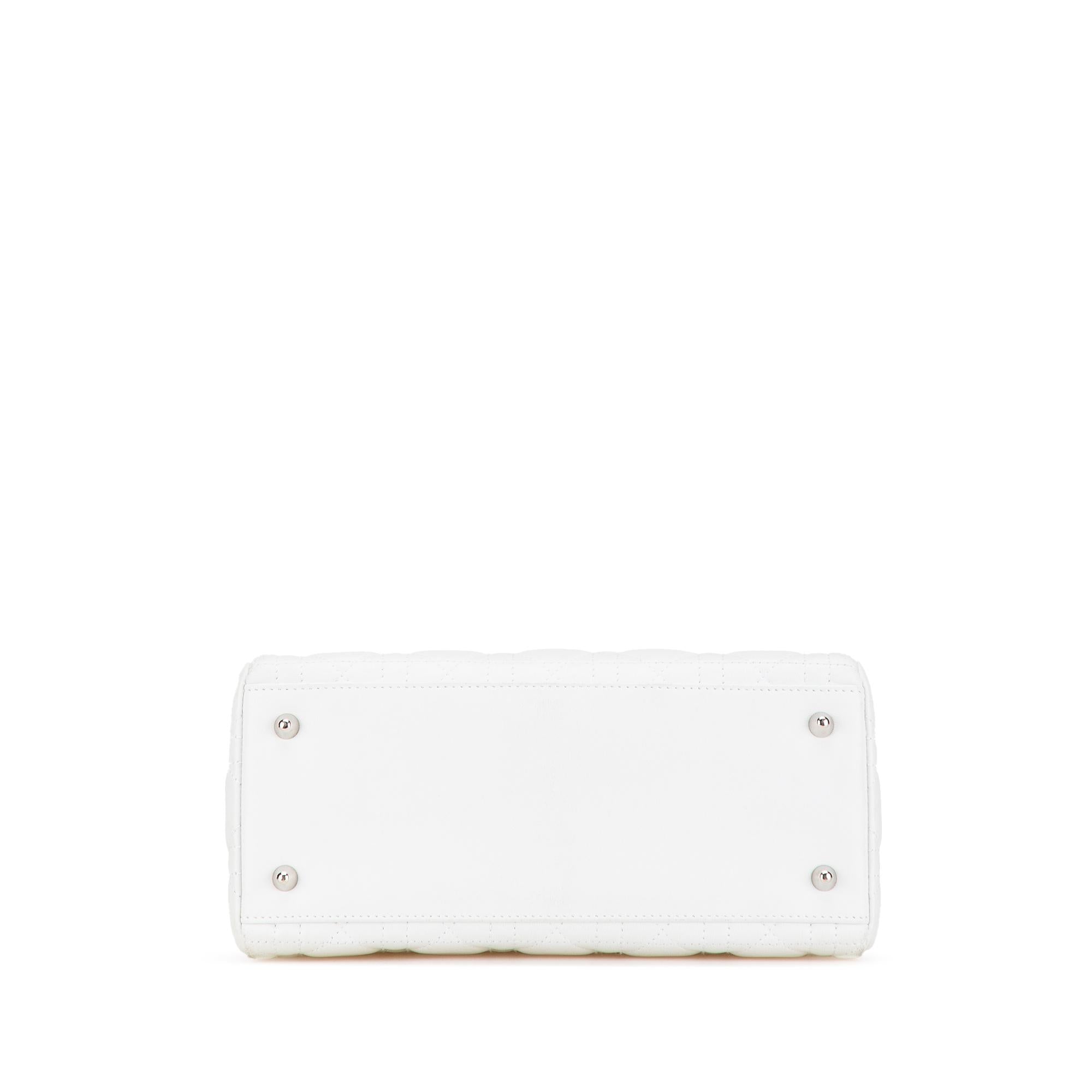 Dior Medium Lambskin Cannage Lady Dior