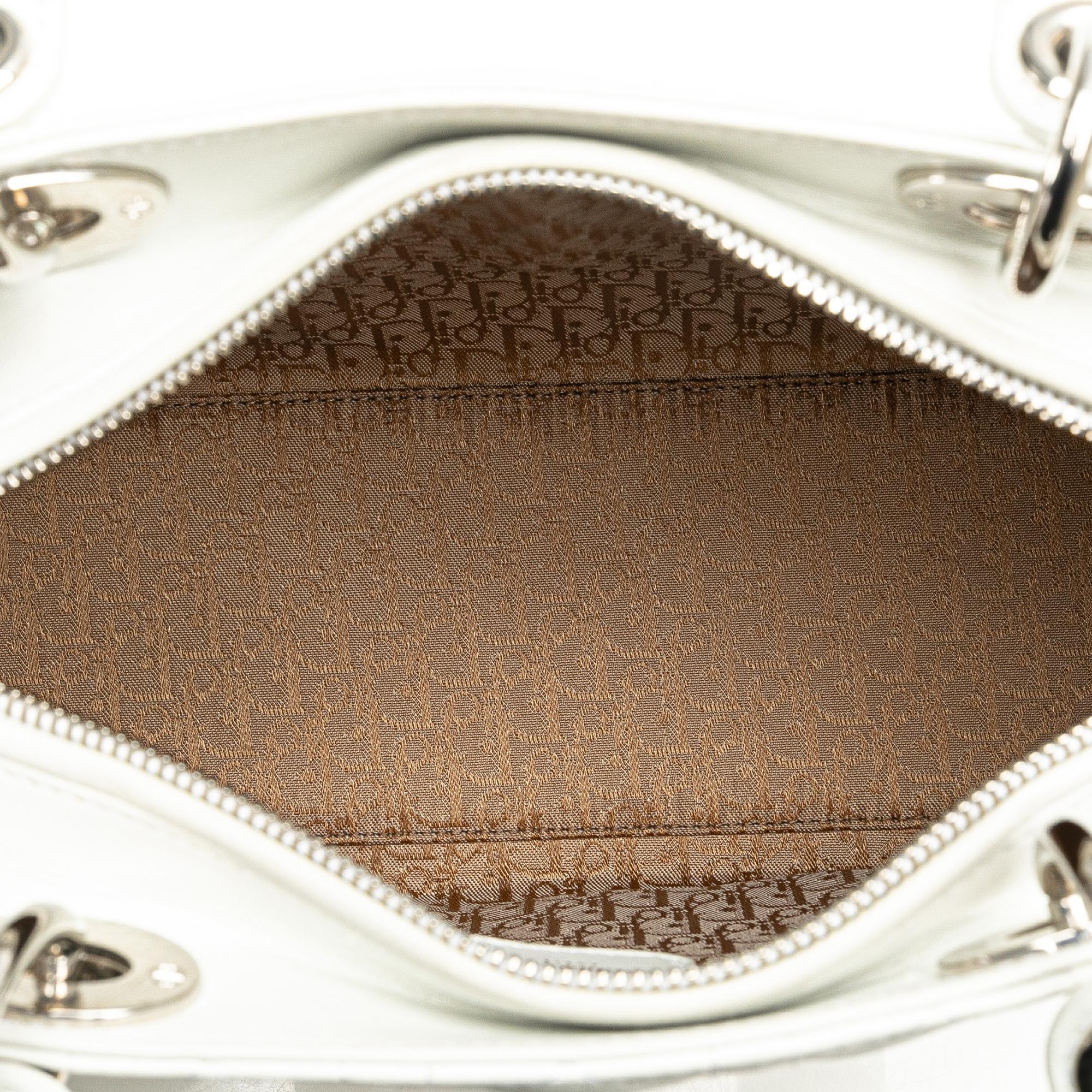 Dior Medium Lambskin Cannage Lady Dior