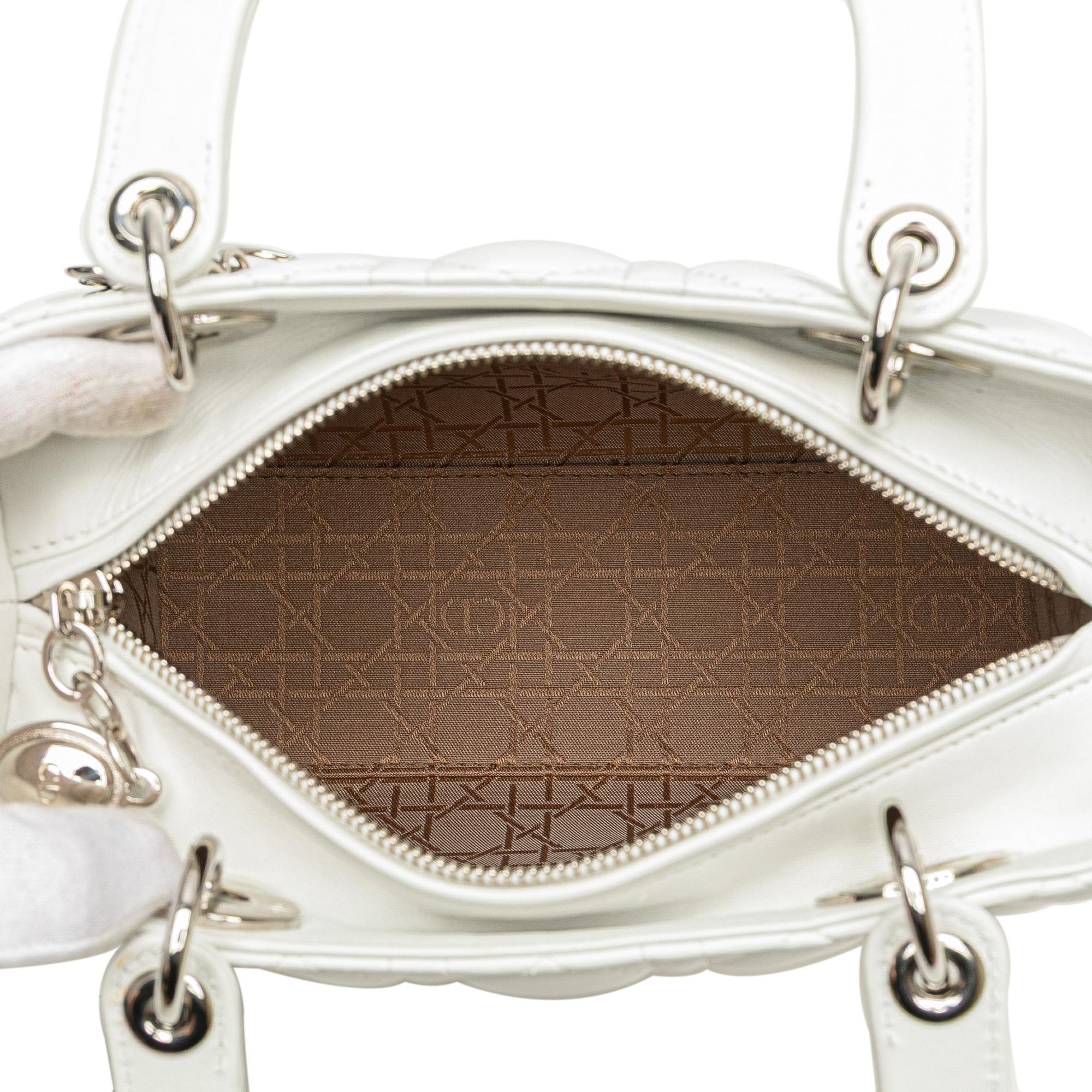 Dior Medium Lambskin Cannage Lady Dior