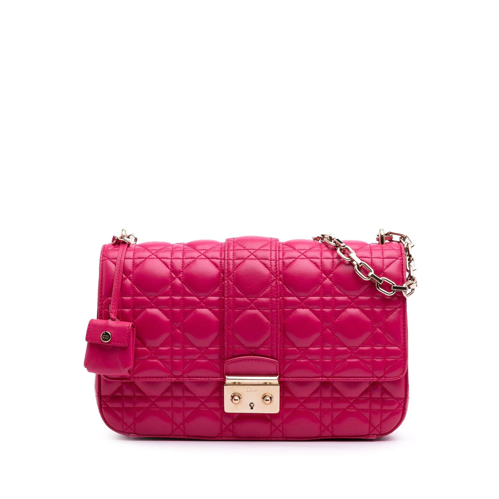 Dior Medium Lambskin Cannage Miss Dior Flap
