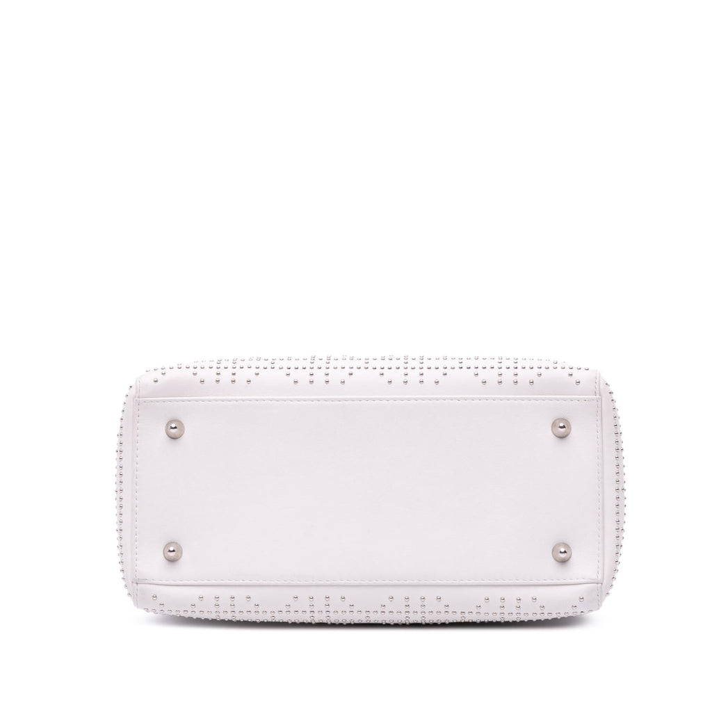 Dior Medium Lambskin Cannage Studded Lady Dior