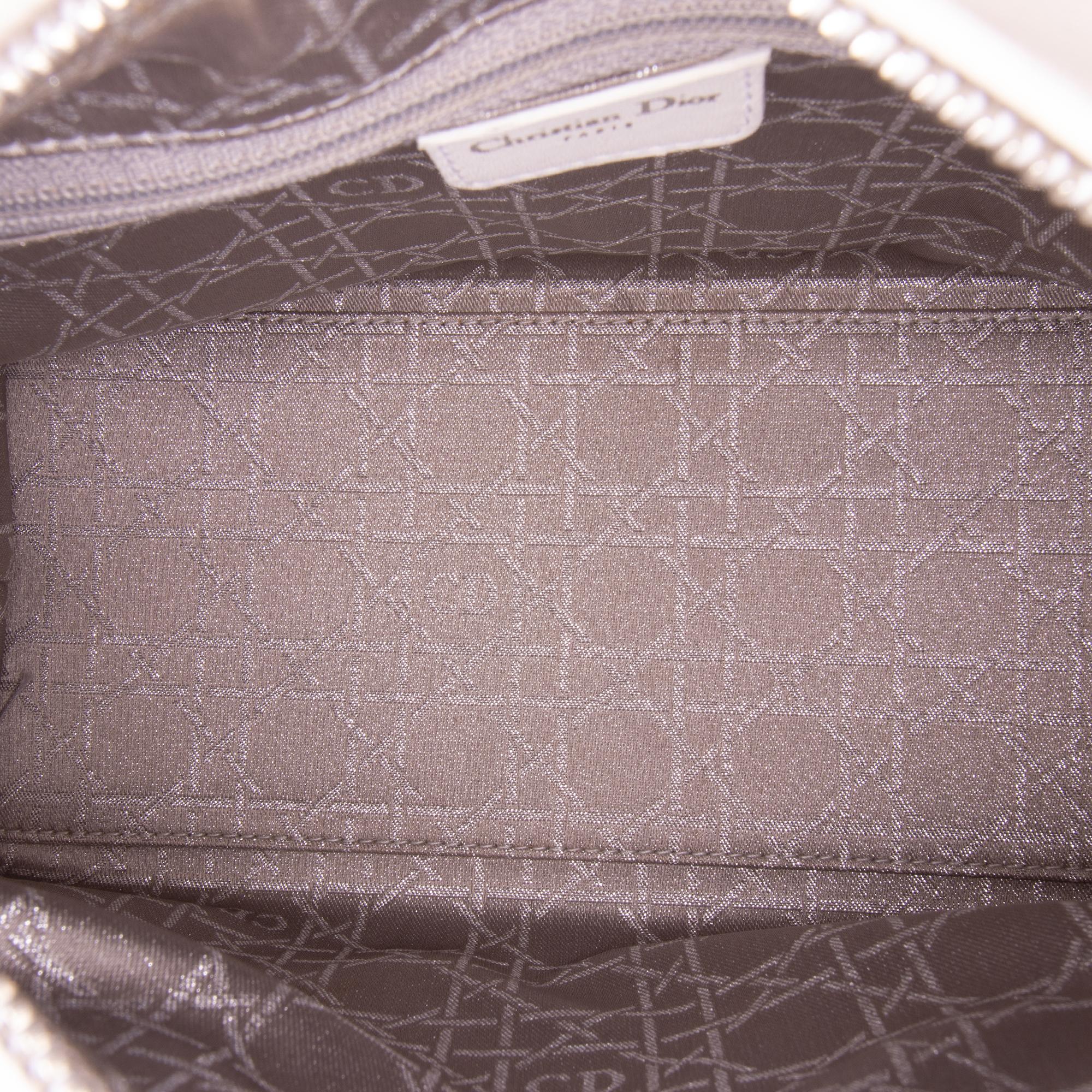 Dior Medium Lambskin Cannage Studded Lady Dior