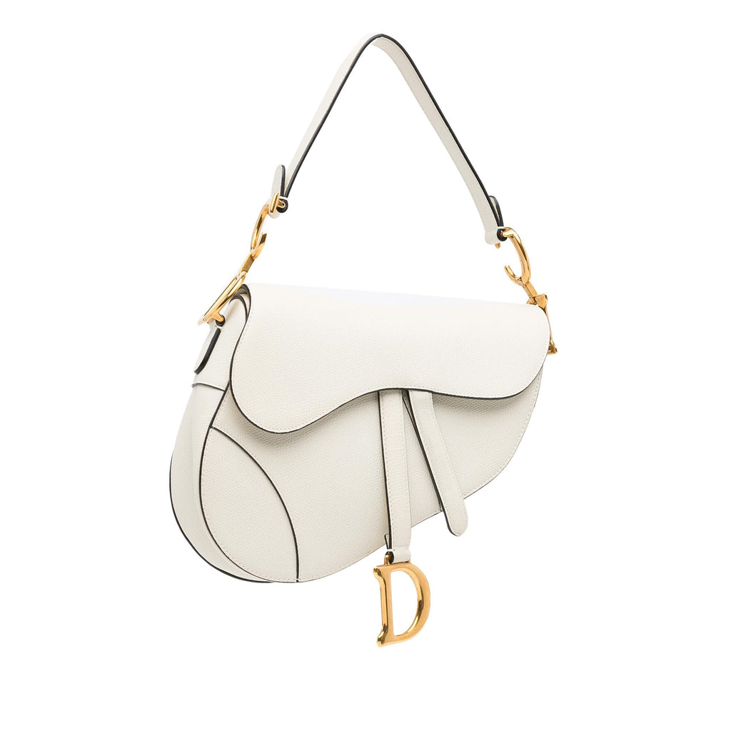 Dior Medium Leather Saddle Bag (SHG-sbq7ak)