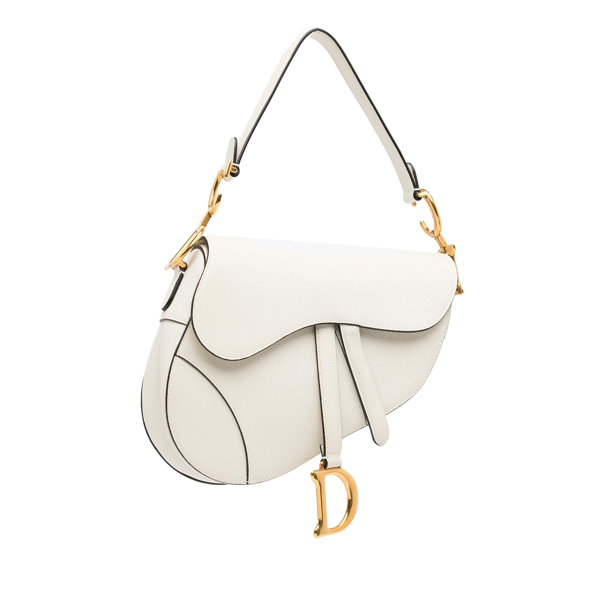 Dior Medium Leather Saddle Bag (SHG-sbq7ak)