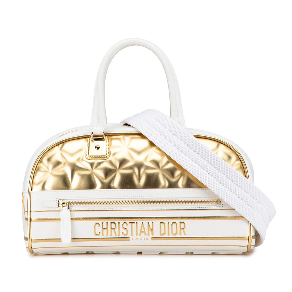 Dior Medium Padded Etoile Leather Vibe Zip Bowling Bag