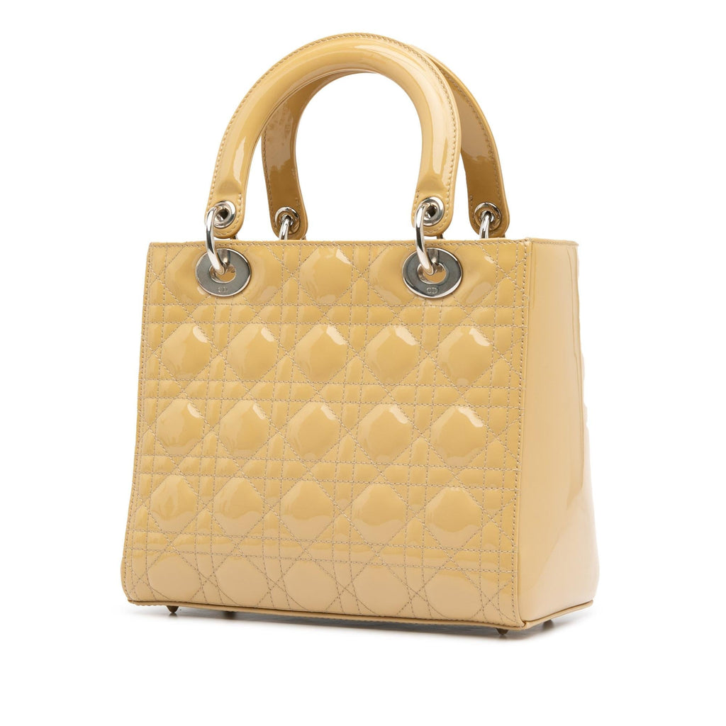 Dior Medium Patent Cannage Lady Dior