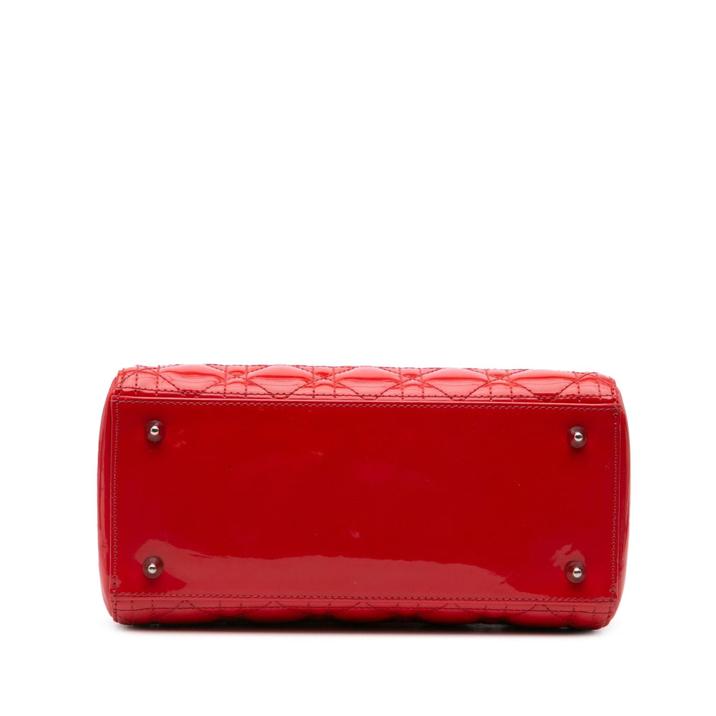 Dior Medium Patent Cannage Lady Dior
