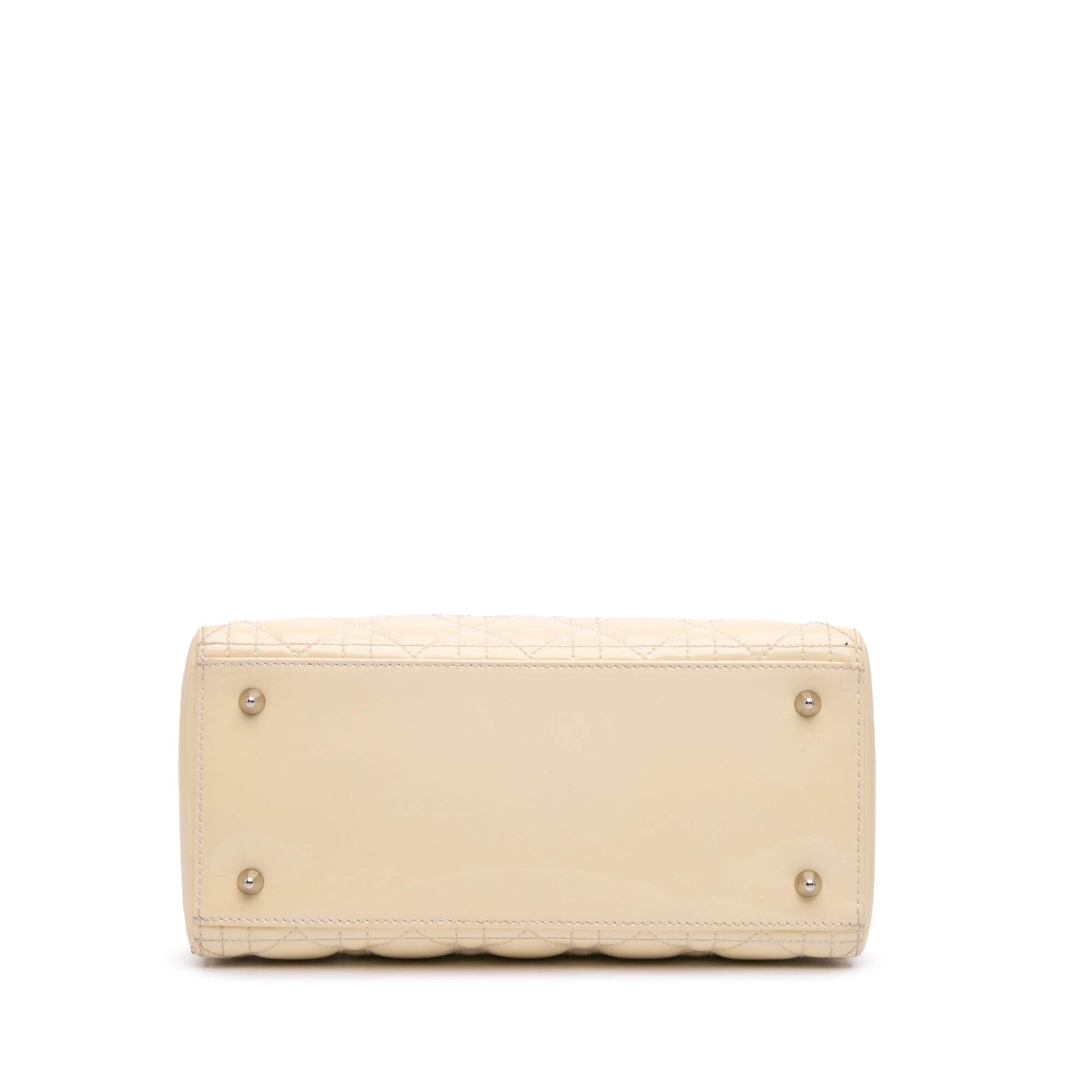 Dior Medium Patent Cannage Lady Dior