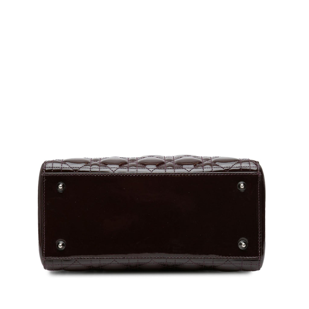 Dior Medium Patent Cannage Lady Dior