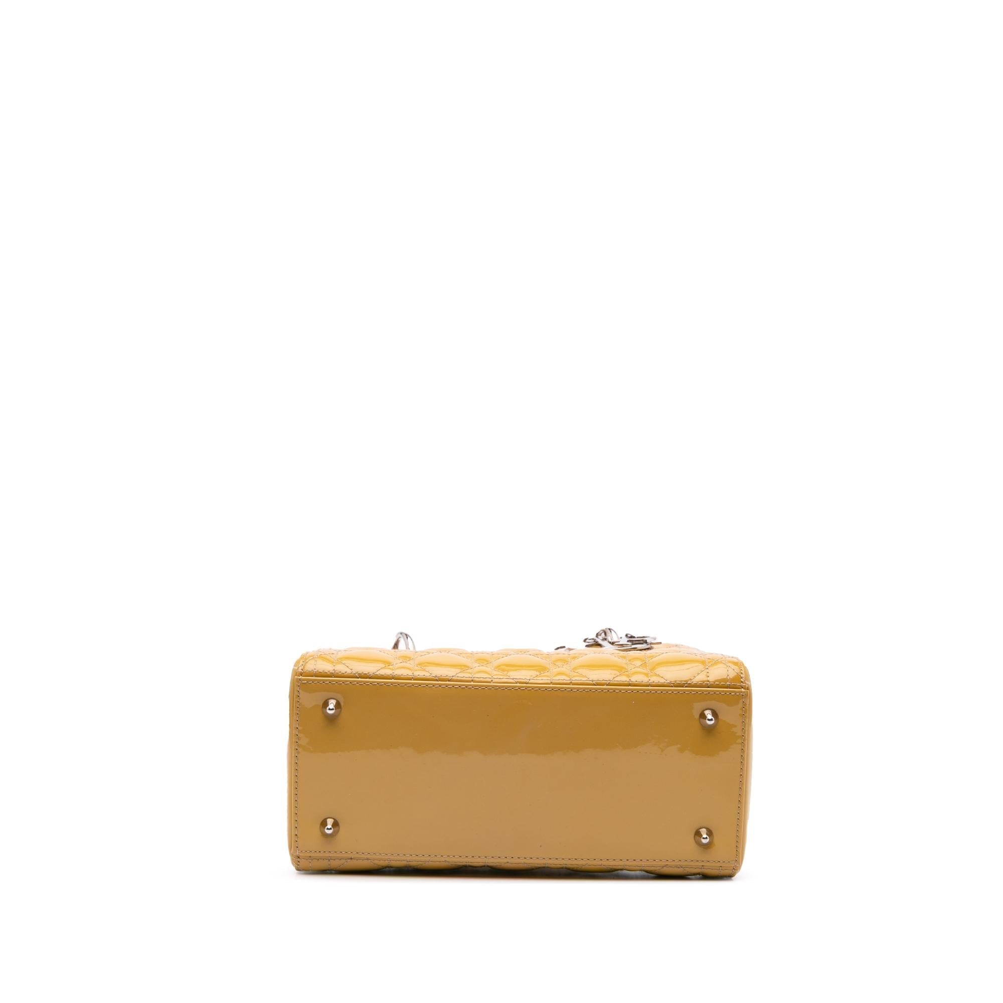 Dior Medium Patent Cannage Lady Dior