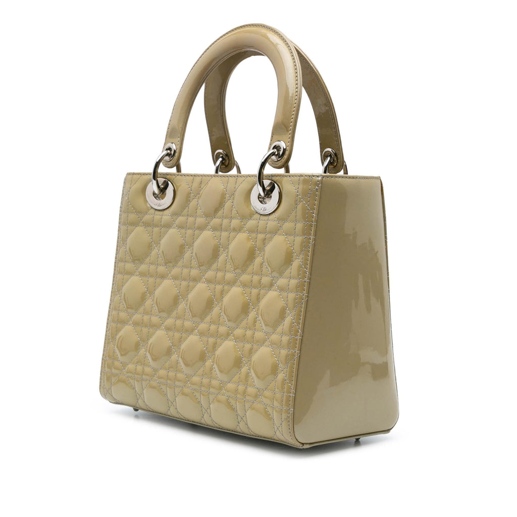 Dior Medium Patent Cannage Lady Dior