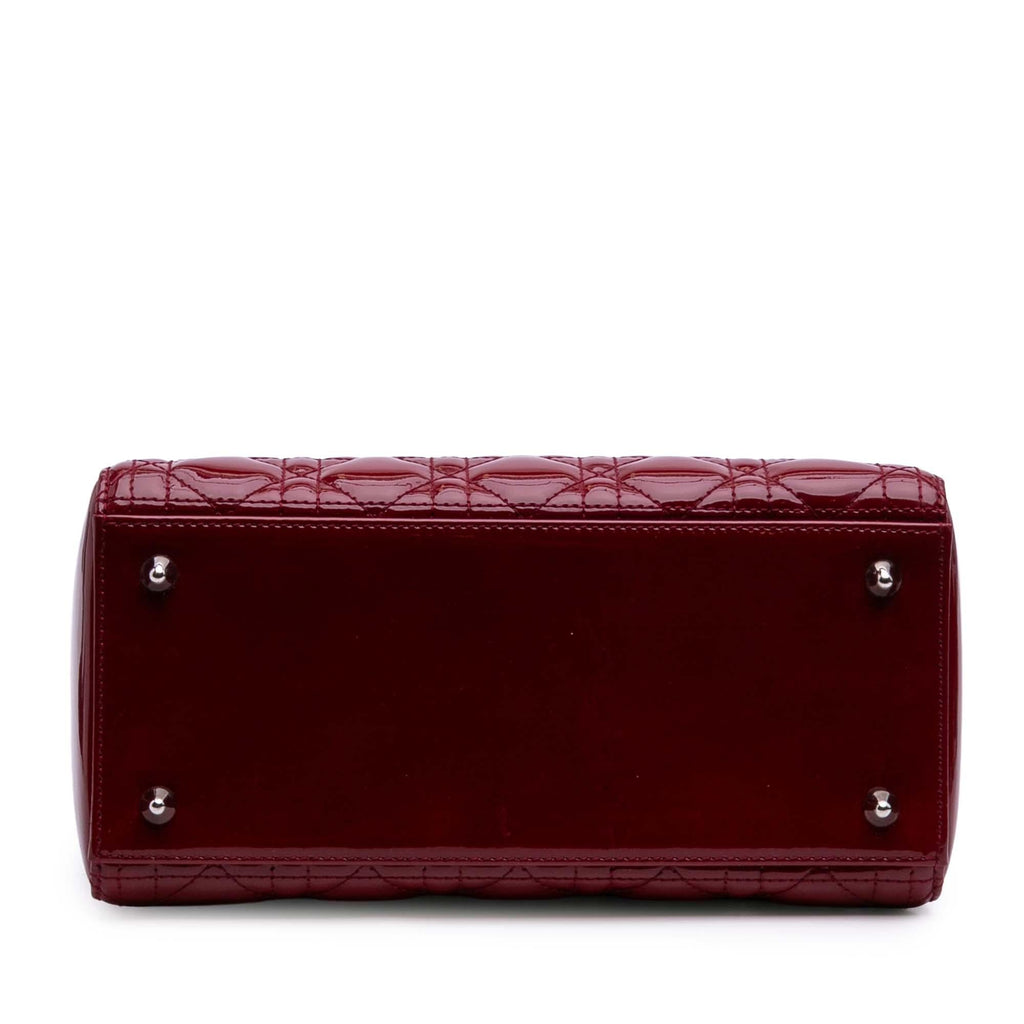 Dior Medium Patent Cannage Lady Dior