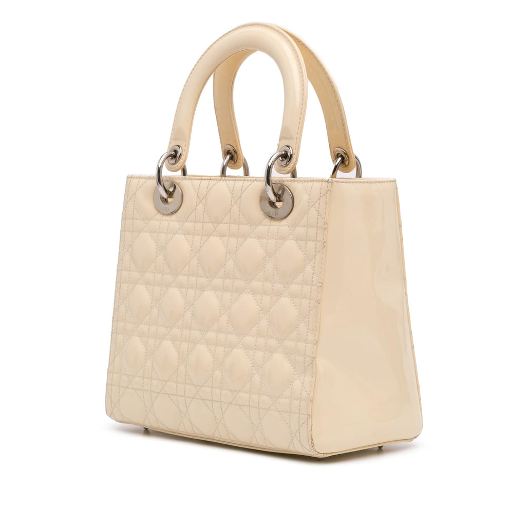 Dior Medium Patent Cannage Lady Dior