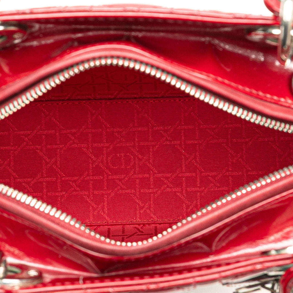 Dior Medium Patent Cannage Lady Dior