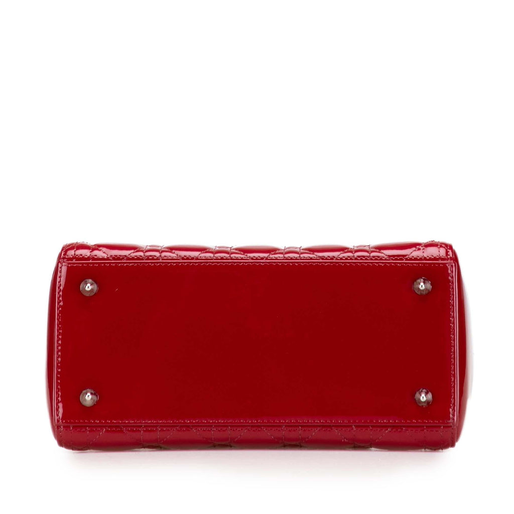Dior Medium Patent Cannage Lady Dior