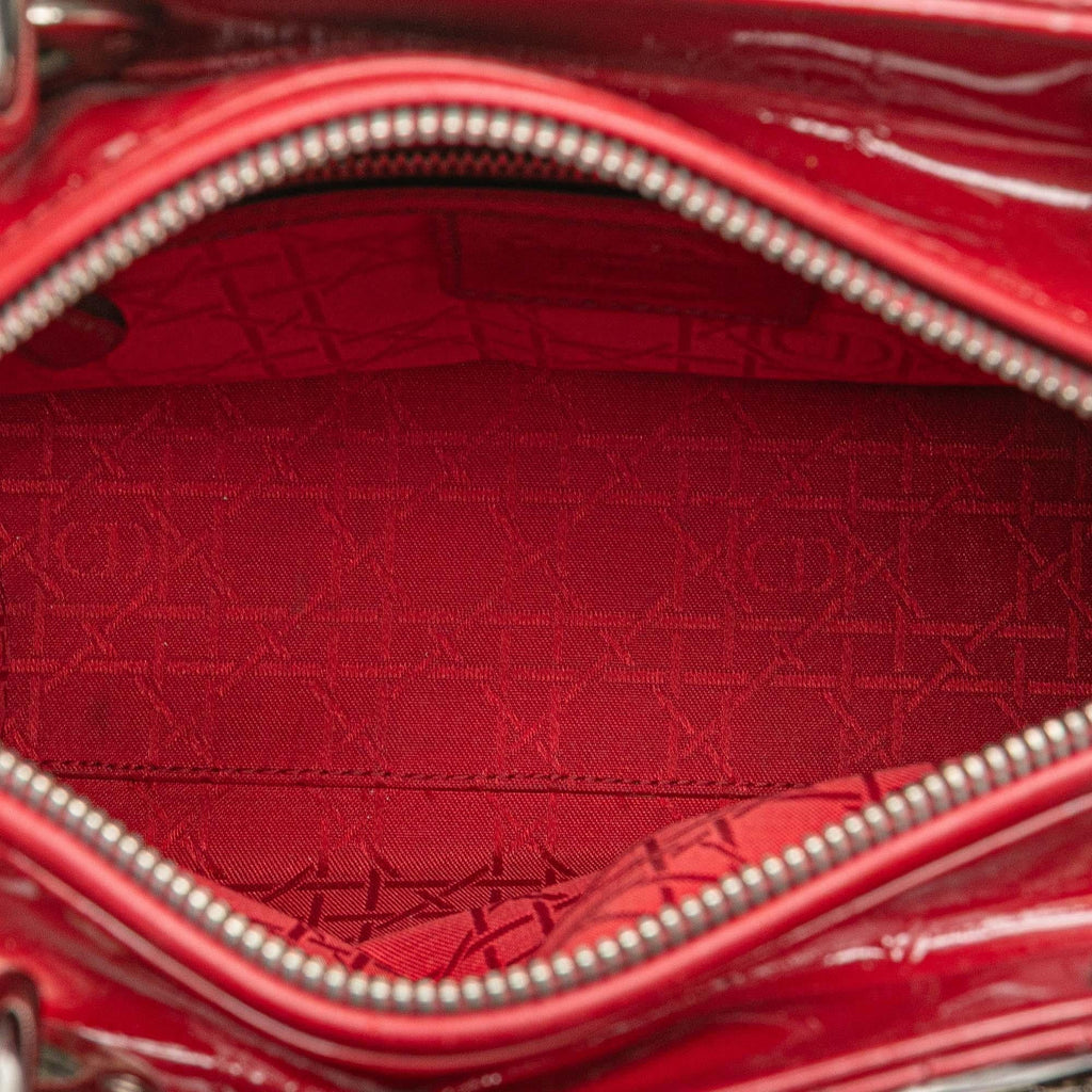 Dior Medium Patent Cannage Lady Dior