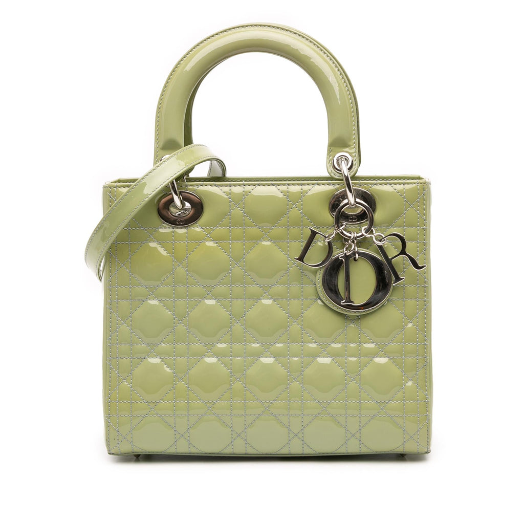 Dior Medium Patent Cannage Lady Dior