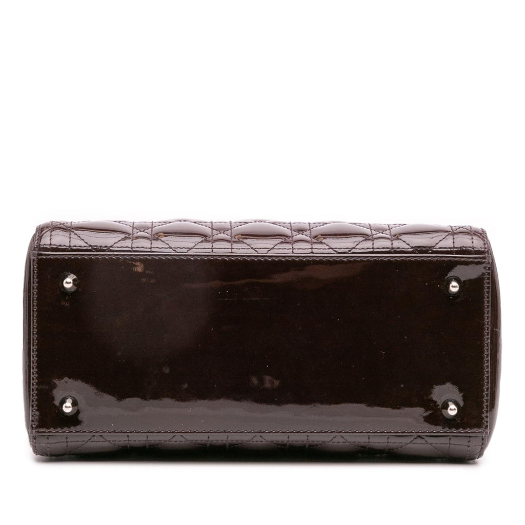 Dior Medium Patent Cannage Lady Dior
