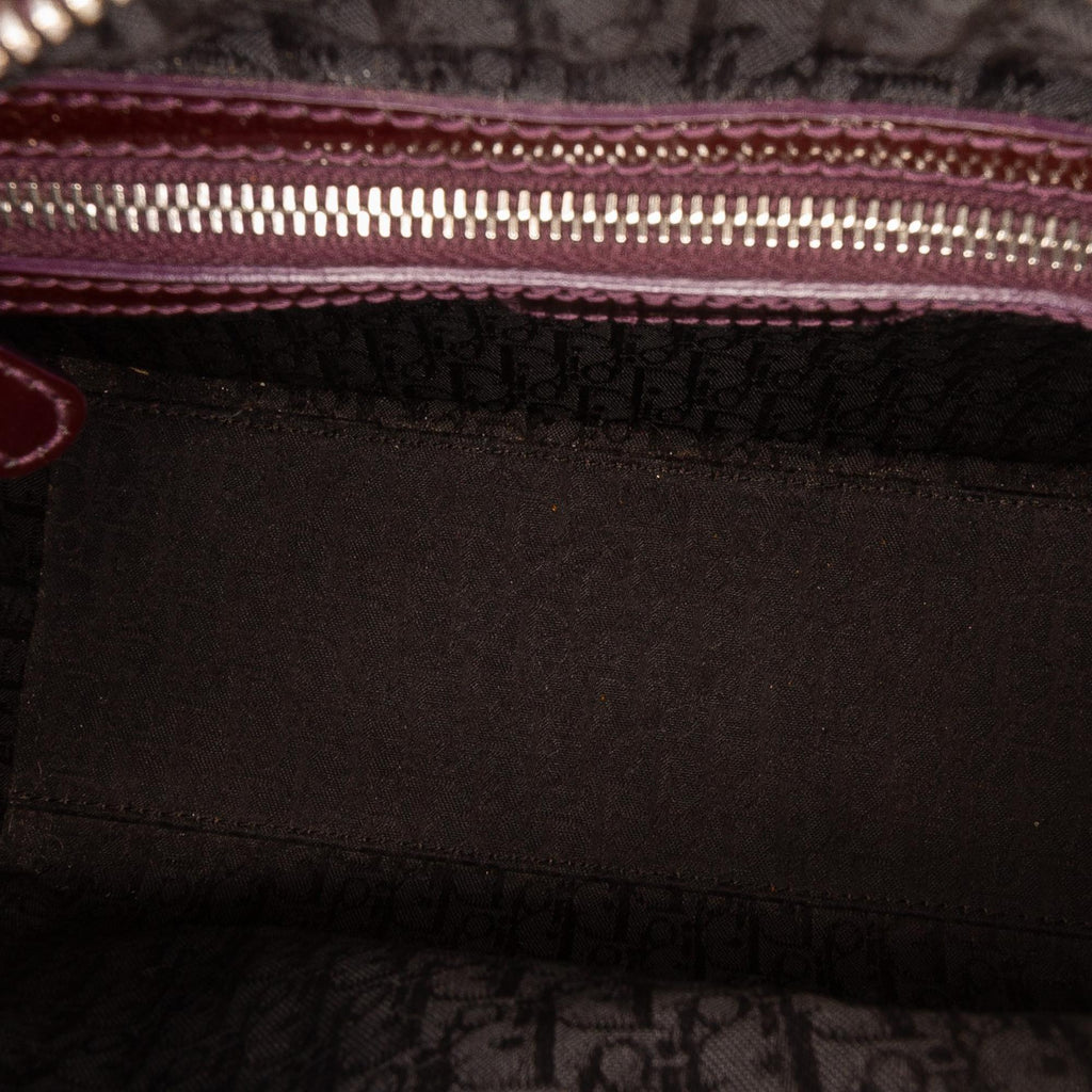 Dior Medium Patent Cannage Lady Dior