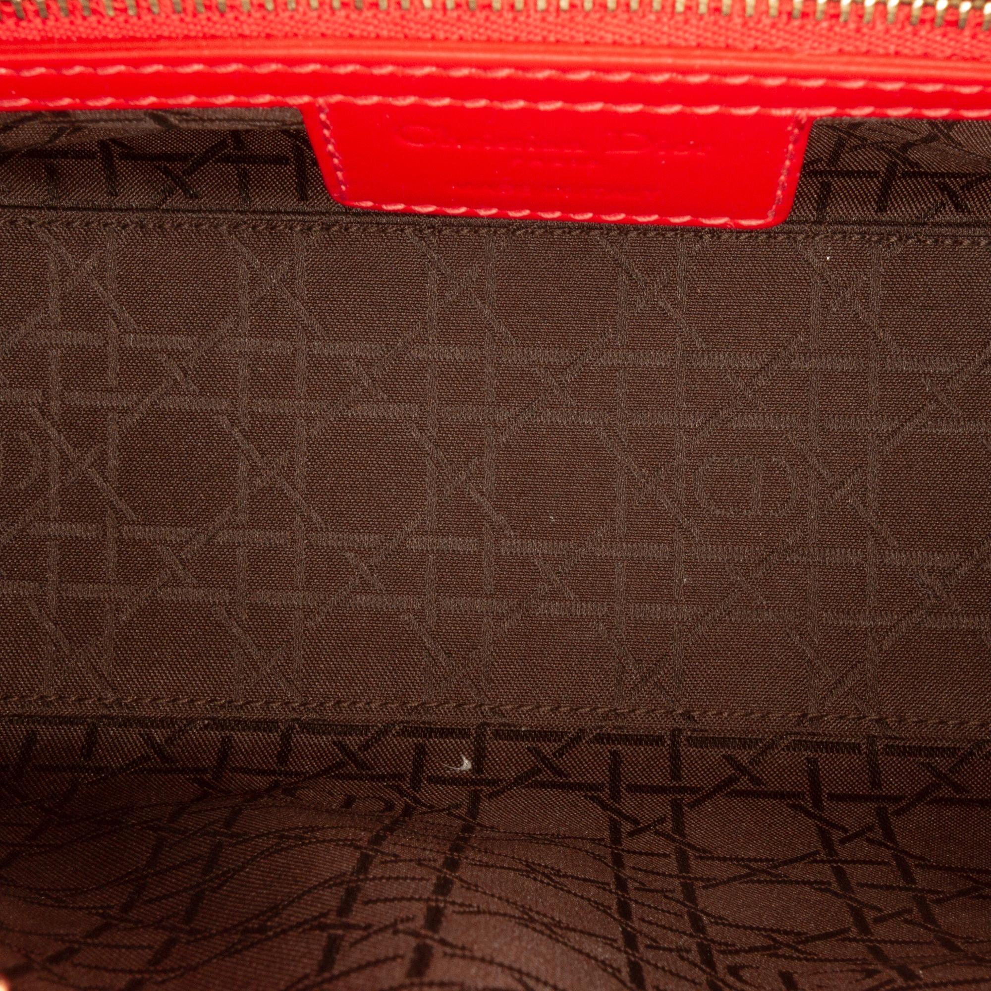 Dior Medium Patent Cannage Lady Dior