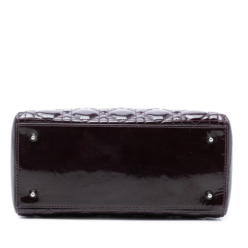 Dior Medium Patent Cannage Lady Dior