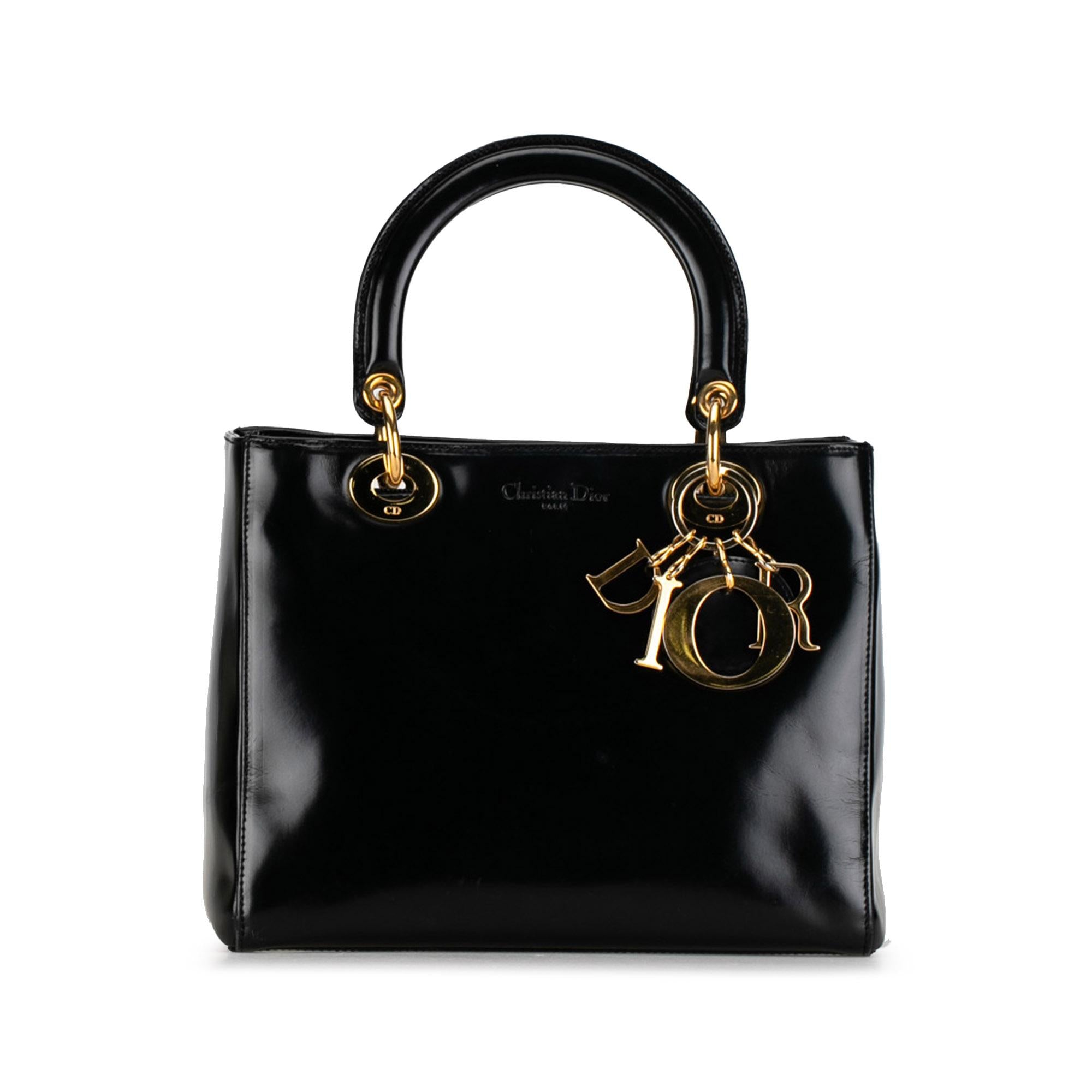 Dior Medium Patent Lady Dior (SHG-6fBji6)