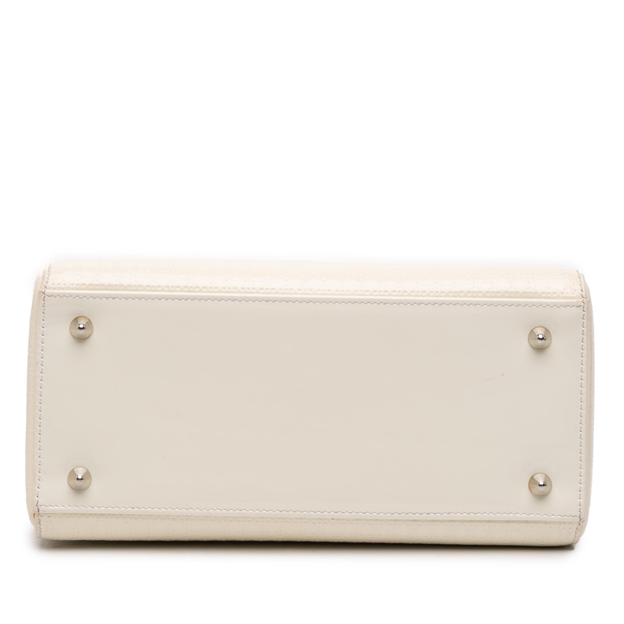 Dior Medium Patent Microcannage Lady Dior