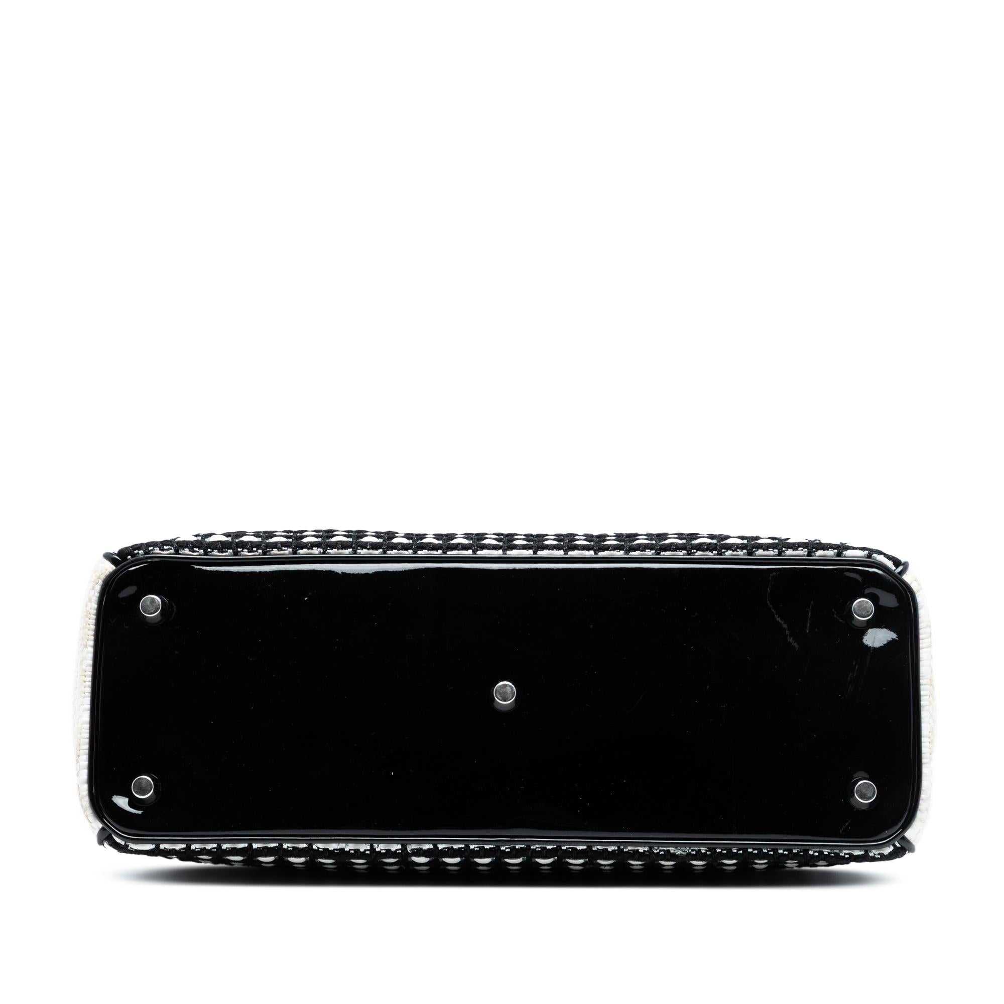 Dior Medium Patent and Tweed Diorissimo Satchel