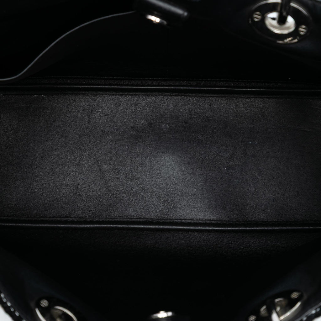 Dior Medium Patent and Tweed Diorissimo Satchel