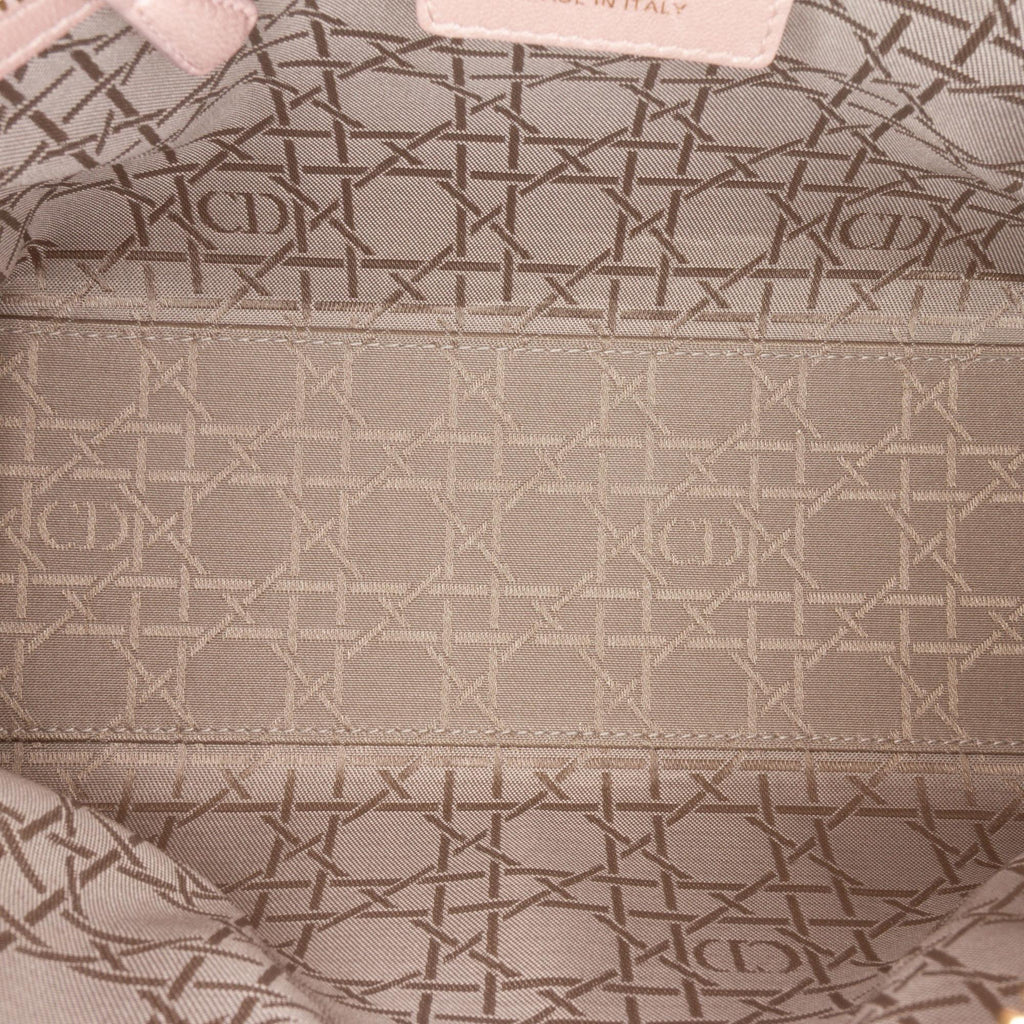 Dior Medium Pearlescent Lambskin Cannage Lady Dior