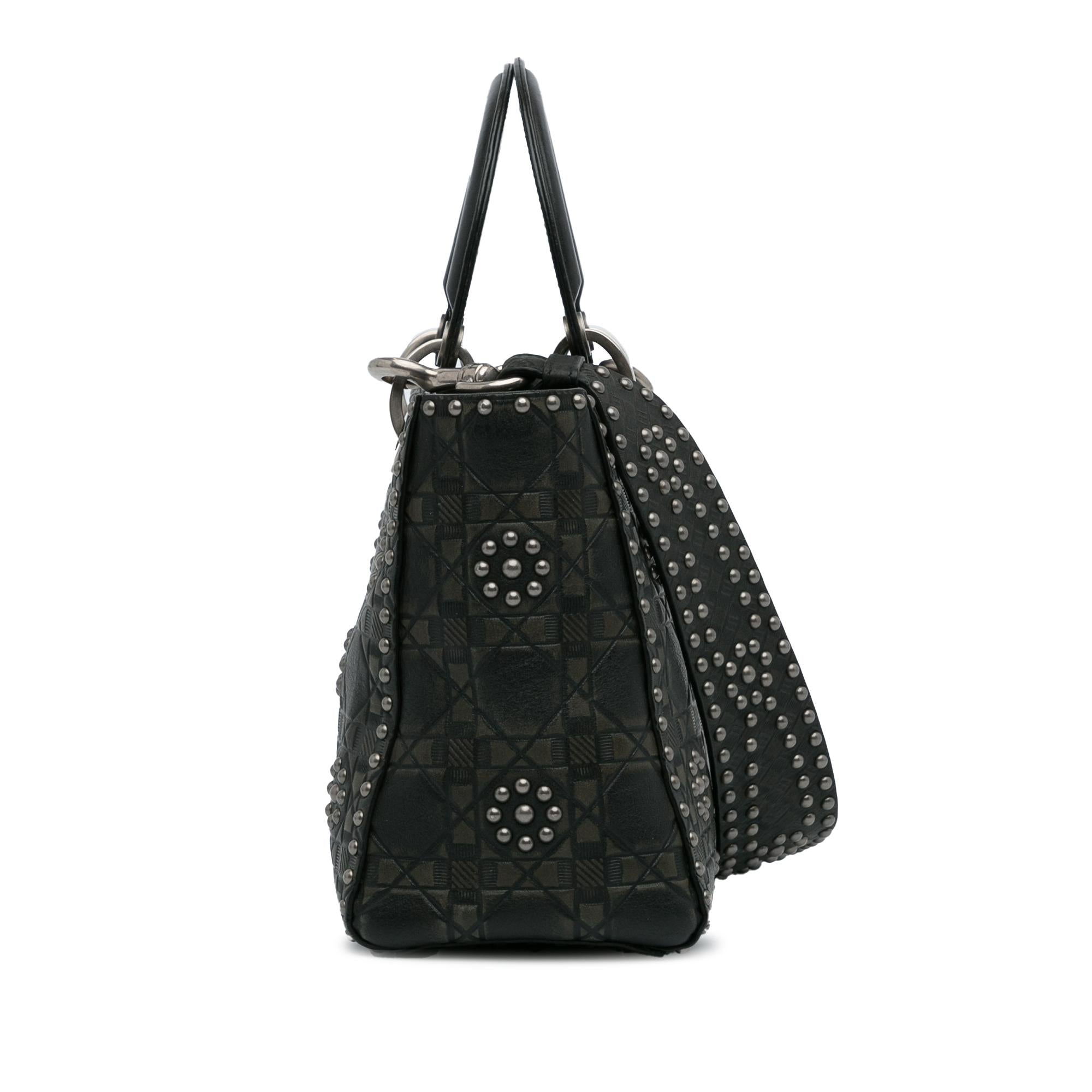 Dior Medium Studded Cannage Supple Lady Dior (SHG-SMh9P5)