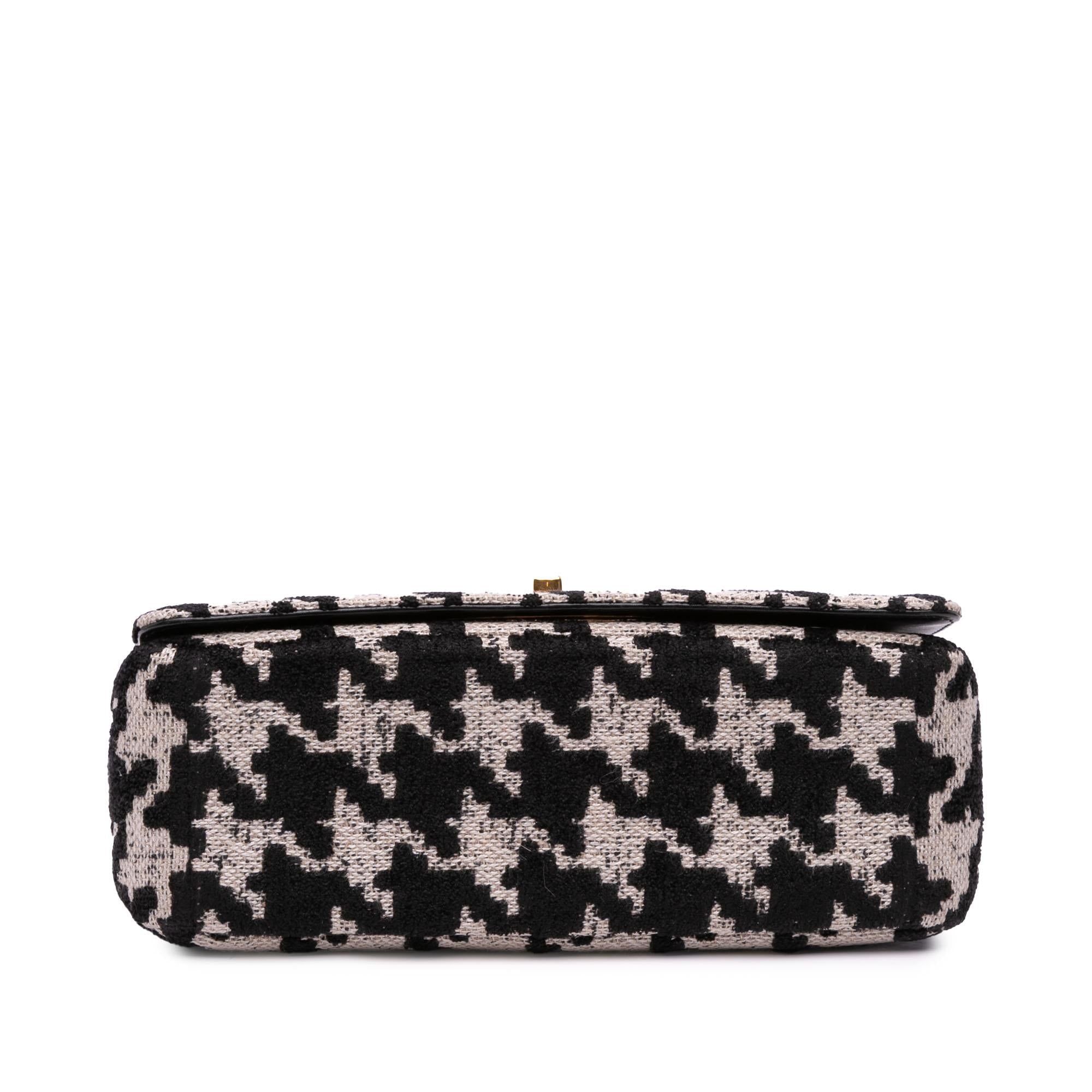 Dior Medium Technical Canvas Macro Houndstooth Caro Bag