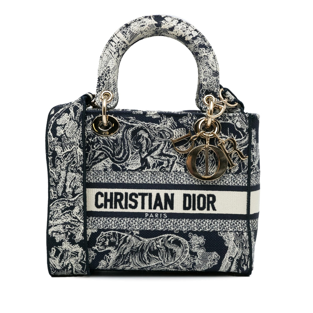 Dior Medium Toile de Jouy Lady D-Lite (SHG-fxD3ux)