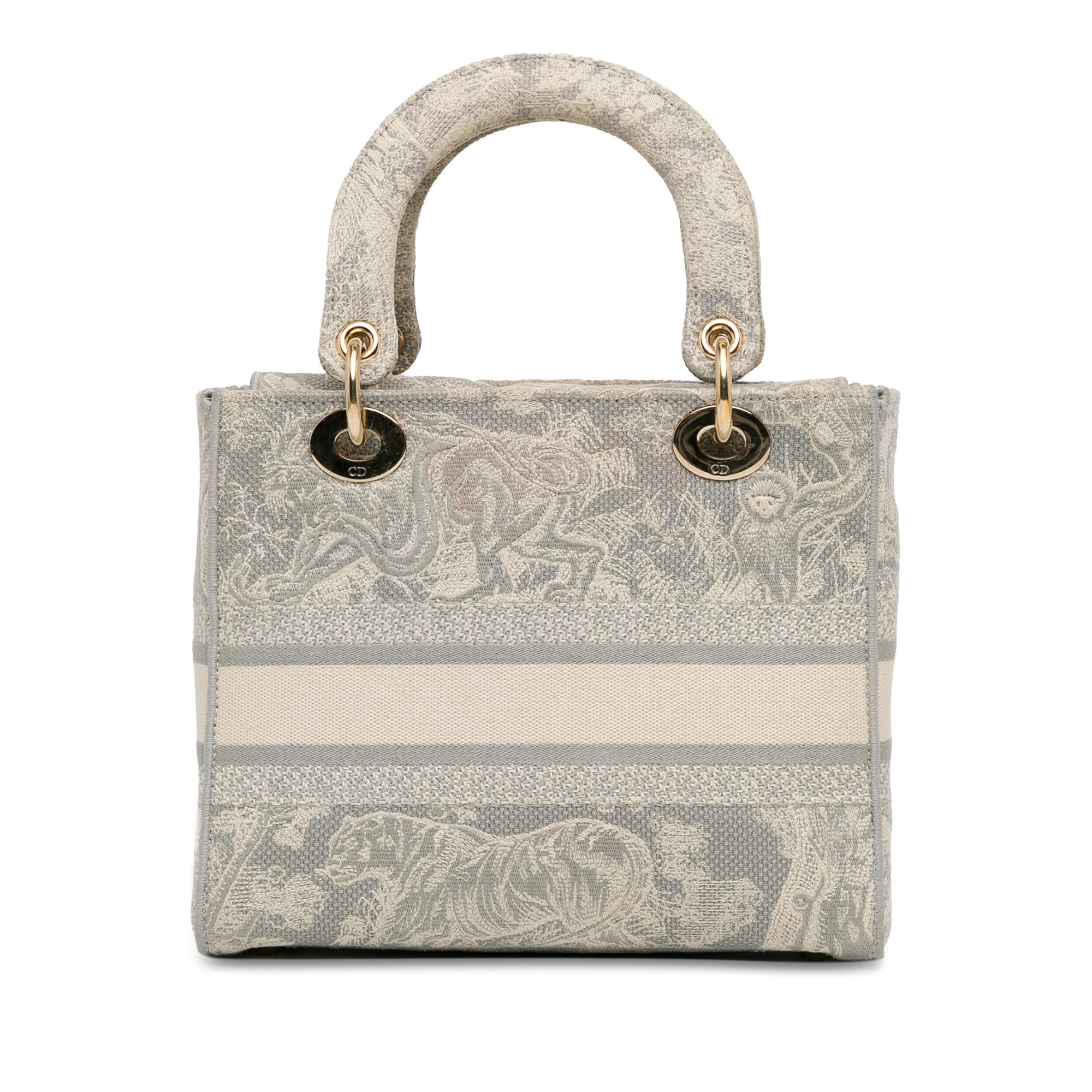 Dior Medium Toile de Jouy Lady D-Lite (SHG-VCAy3g)