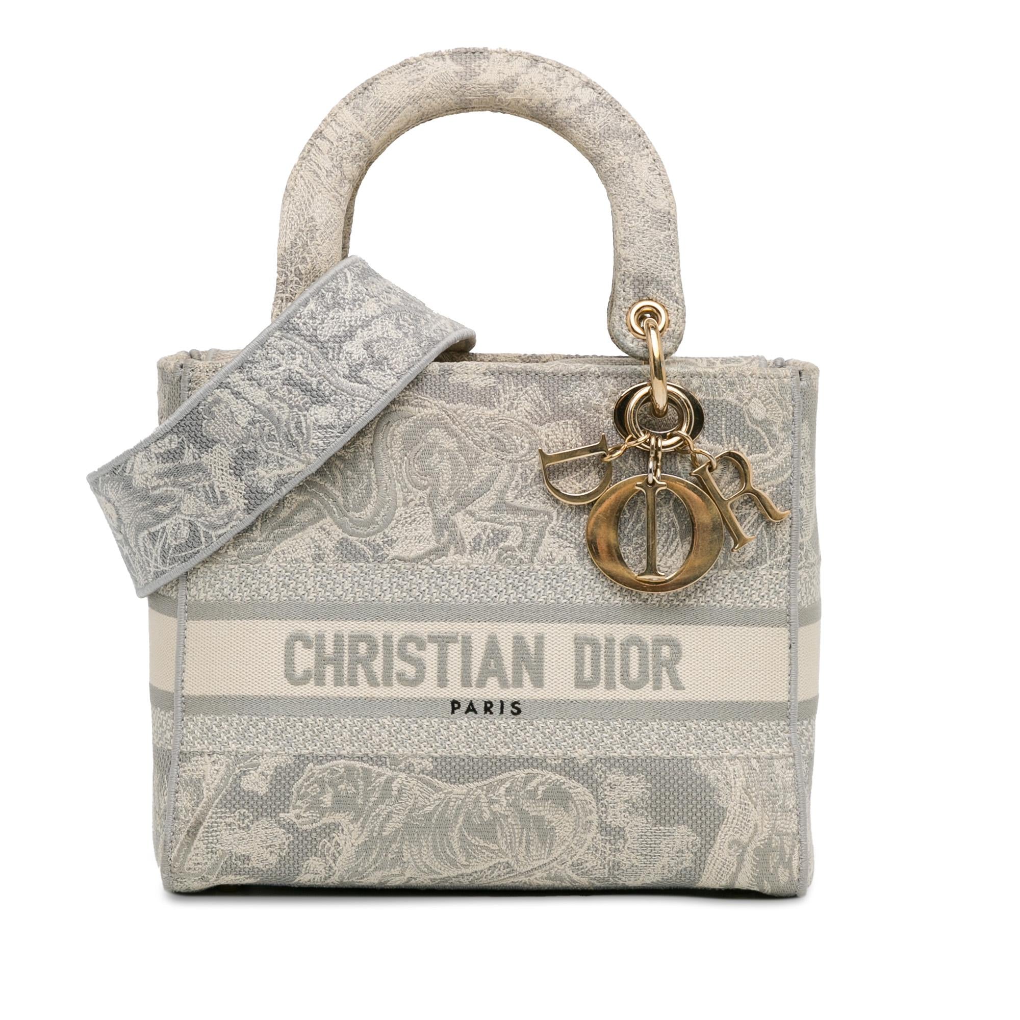 Dior Medium Toile de Jouy Lady D-Lite (SHG-VCAy3g)