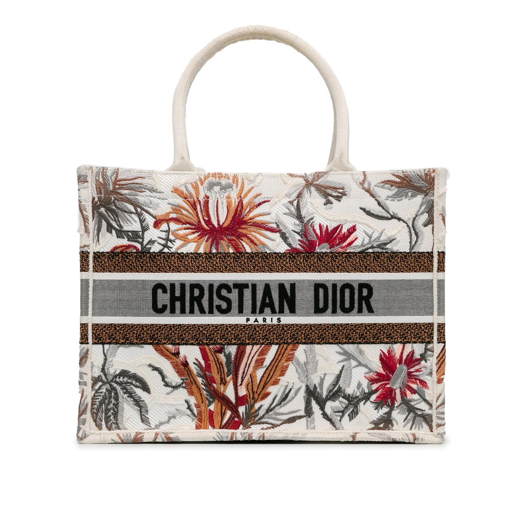 Dior Medium Toile de Jouy Tropicalia Book Tote (SHG-nuIIBd)