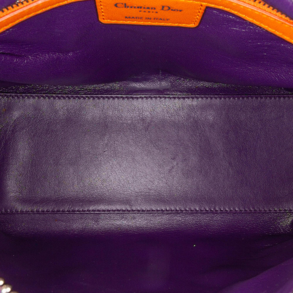 Dior Medium Tricolor Lambskin Cannage Lady Dior